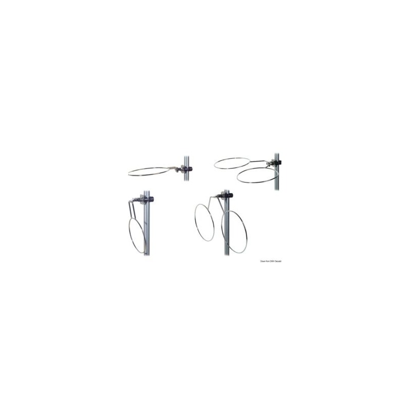 Porte pare-battage double repliable inox 150 mm