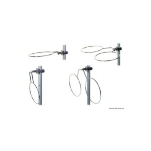 Porte pare-battage double repliable inox 150 mm