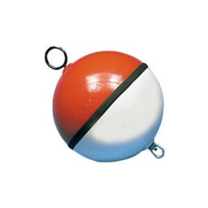 Bouée blanc/rouge remplie de polyuréthane