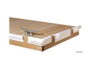 Protection pour ponton angulaire en PVC blanche