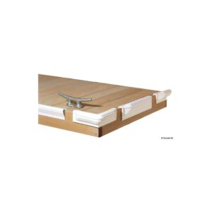 Protection pour ponton angulaire en PVC blanche