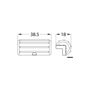Protection pour ponton CORNER bleue