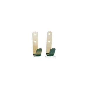 Paire crochets p. gaffes inox poli 22-32 mm