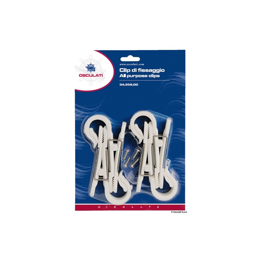 Clip fixation mur 22/28 mm – Image 2