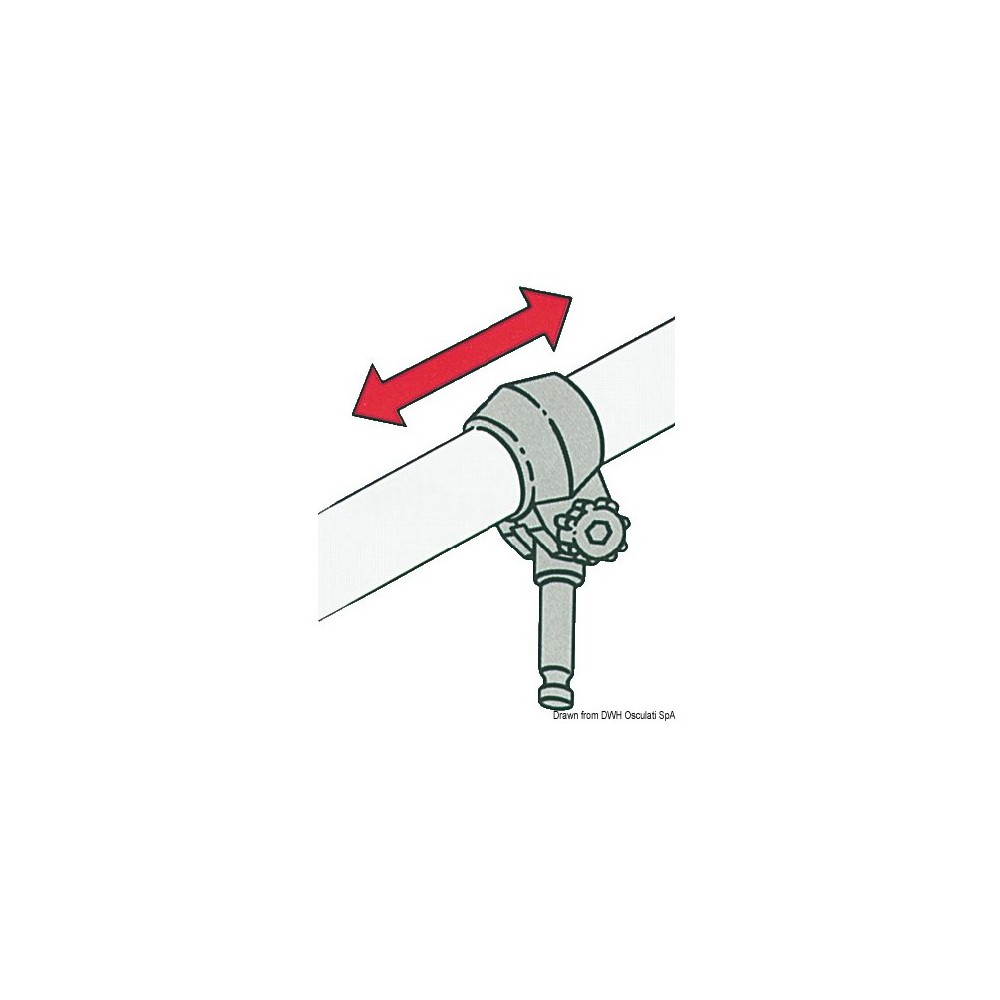 Dame nage plast/laiton 12 x 23 mm – Image 2