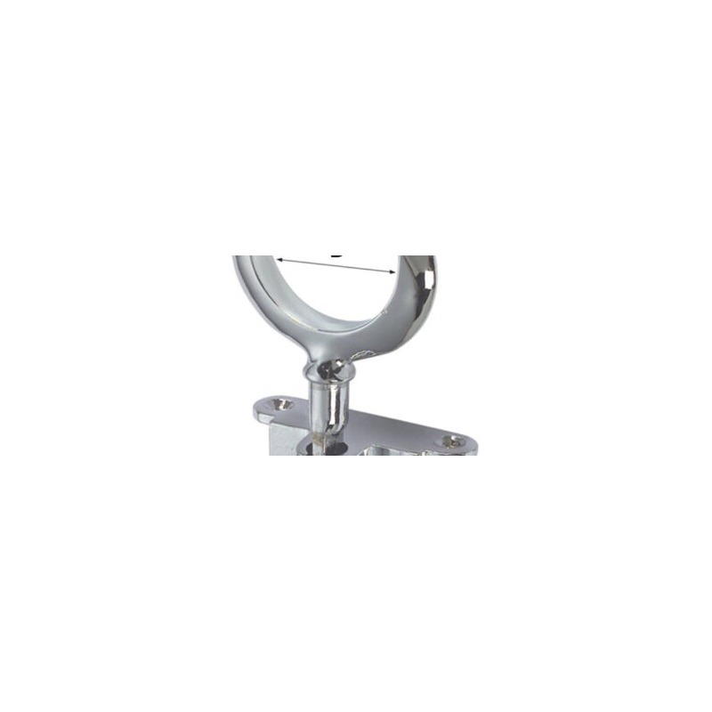 Dame nage laiton chromé rabattable 12x50 mm