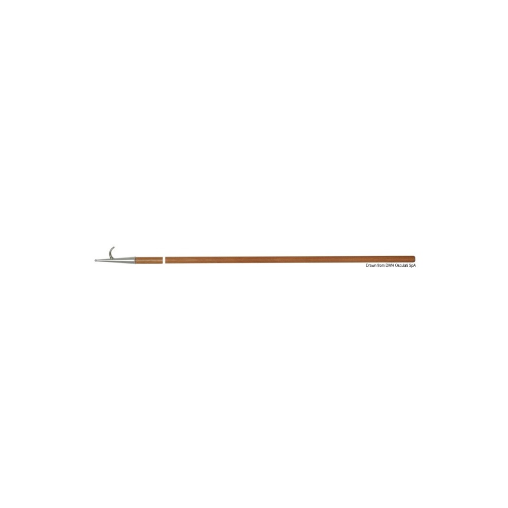 Gaffe inox + bois 200 cm – Image 2