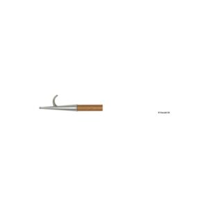 Gaffe laiton chromé + bois 260 cm