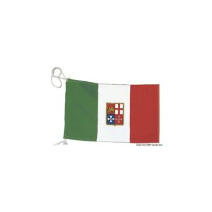 Pavillon Italien Marine Marchande 20 x 30 cm