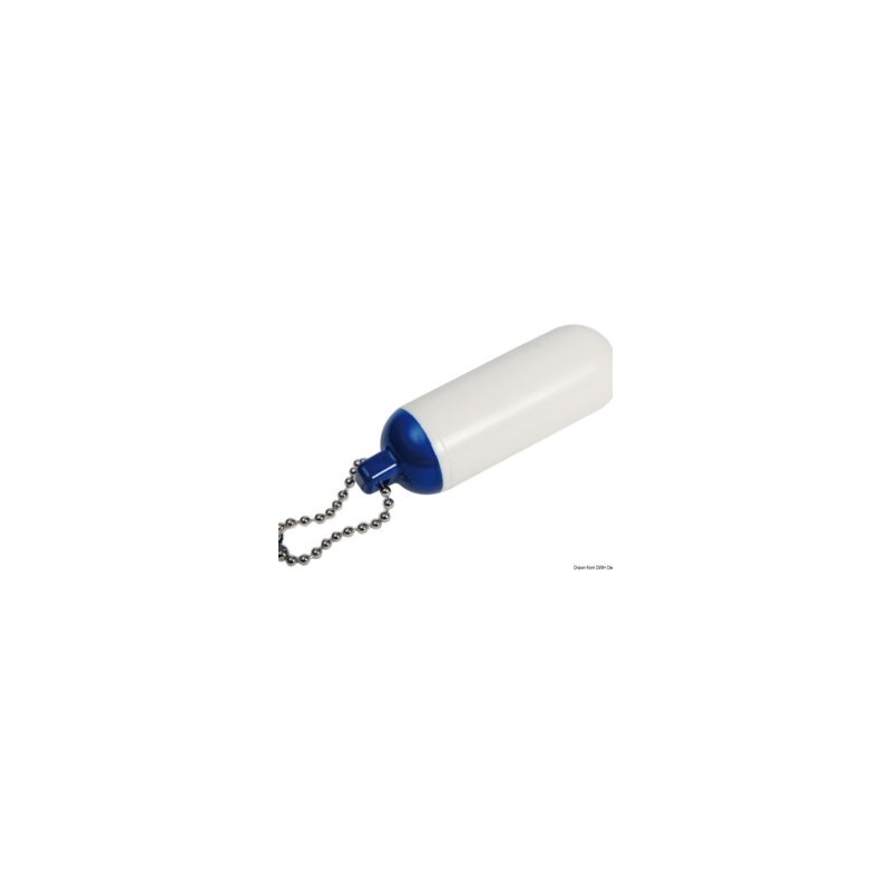 Porteclés pare-battage cylindrique rouge/blanc