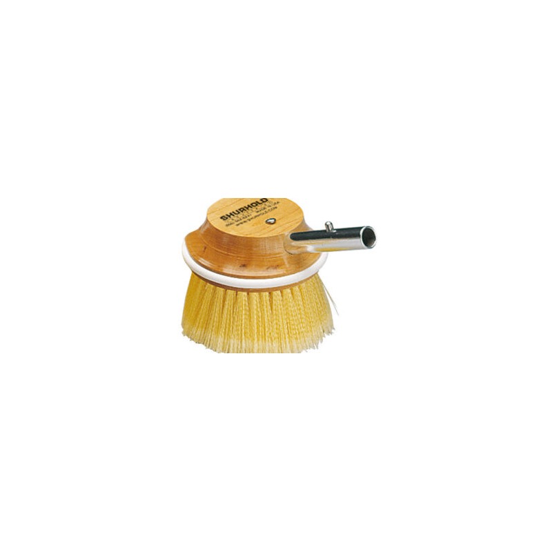 Brosse ronde 5" polyester jaune