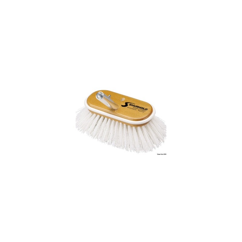 Brosse 6" fibres dures blanches