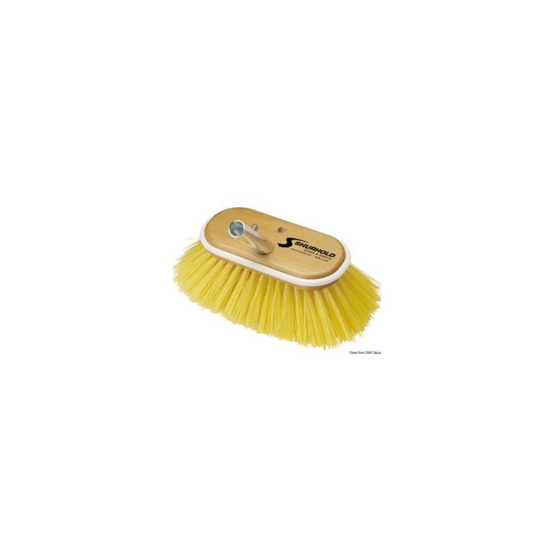 Brosse 6" fibres moyennes jaunes