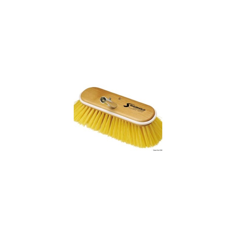 Brosse 10" fibres moyennes jaunes