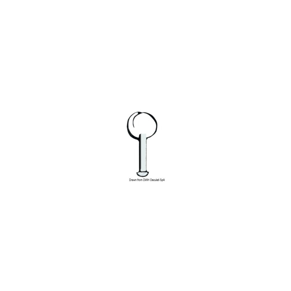 Pivot inox sans anneau 4mm x 10mm
