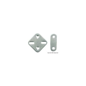 Plaque inox 44x44 mm