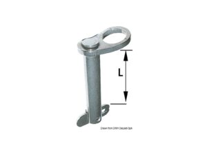 Goupille languette arrêt AISI 316 30 mm Ø 10 mm B