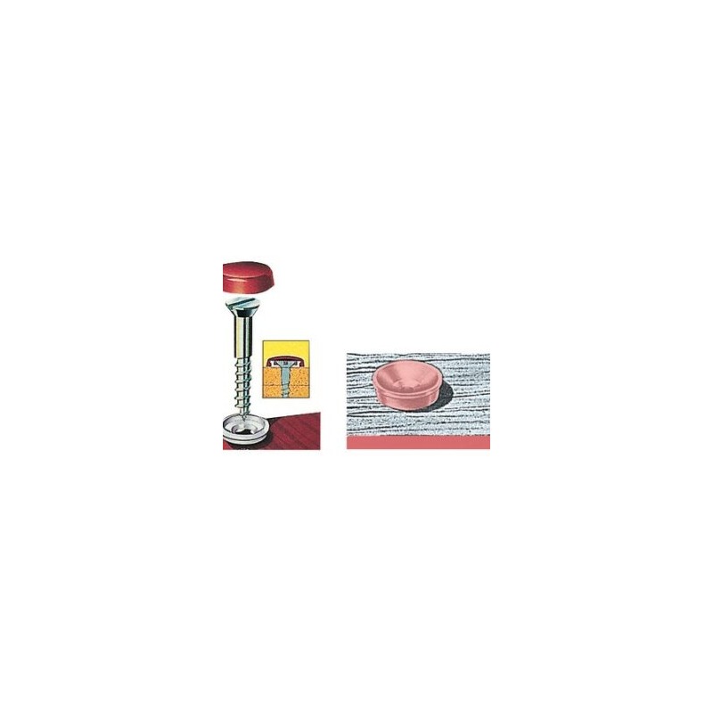Rondelle cuvette cache clipser noir 4,8/6,0 mm marine inox