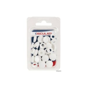 Rondelles cache-vis Shure Caps blancs (blister 20 pcs)