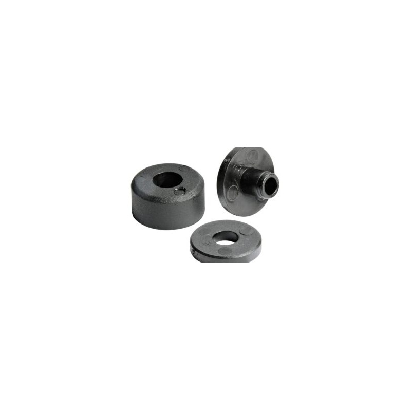 Entretoise bloquer de vitre noir (100 pcs) Emballage 100 pièces