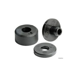 Entretoise bloquer de vitre noir (100 pcs) Emballage 100 pièces