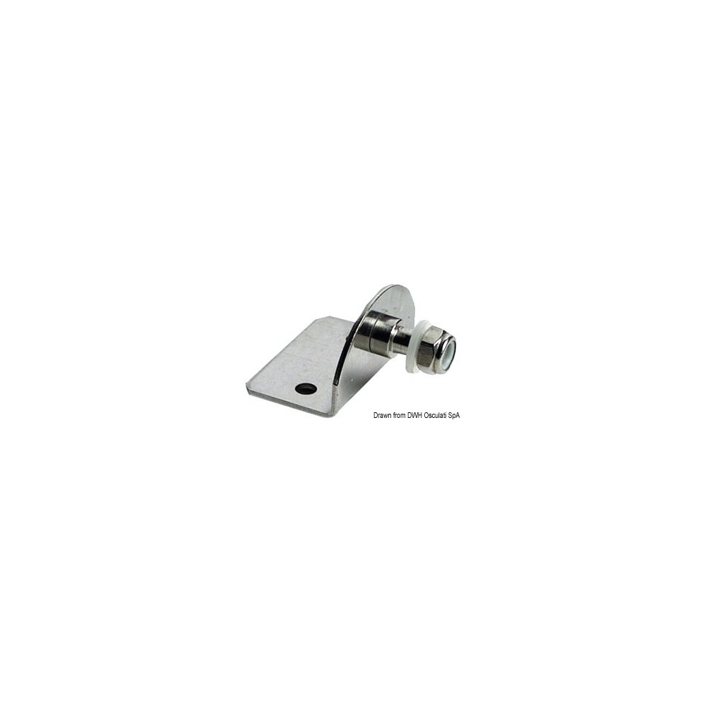 Plaque 90° Compact goupille fileté 8 mm externe