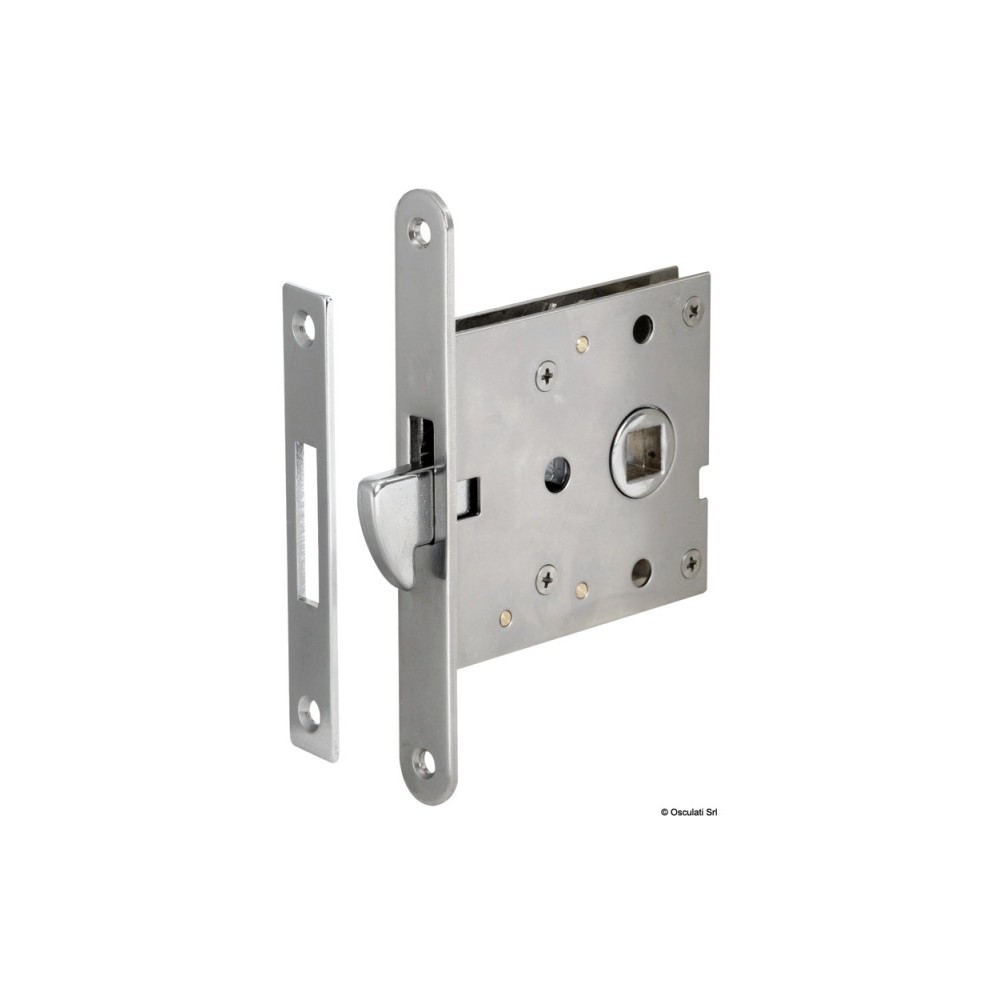 Serrure encastrée p. portes coulissantes