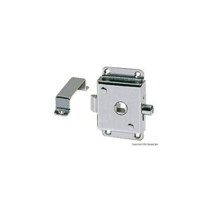 Serrure WC laiton chromé 70x45 mm