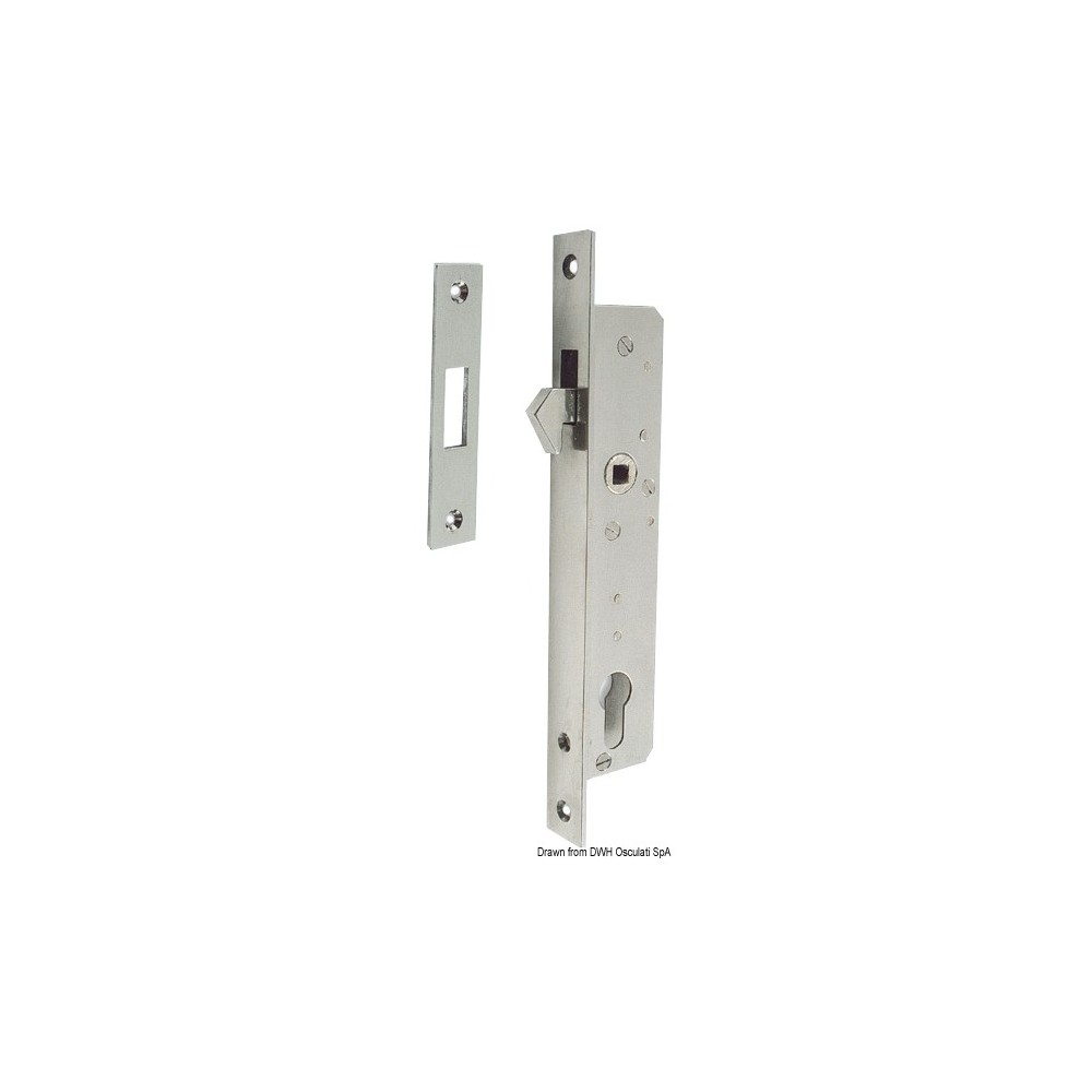 Serrure inox portes coulissantes