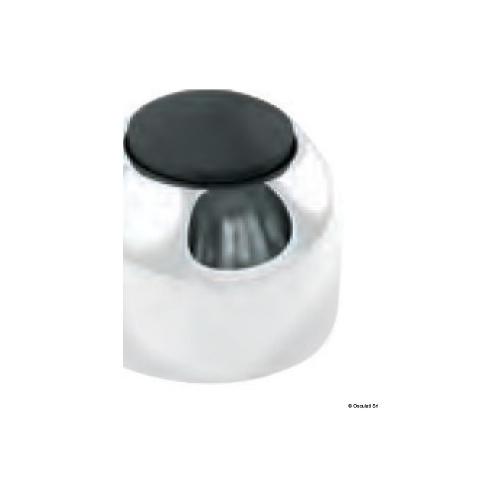 Butoir de porte Ø 25 mm en laiton chromé