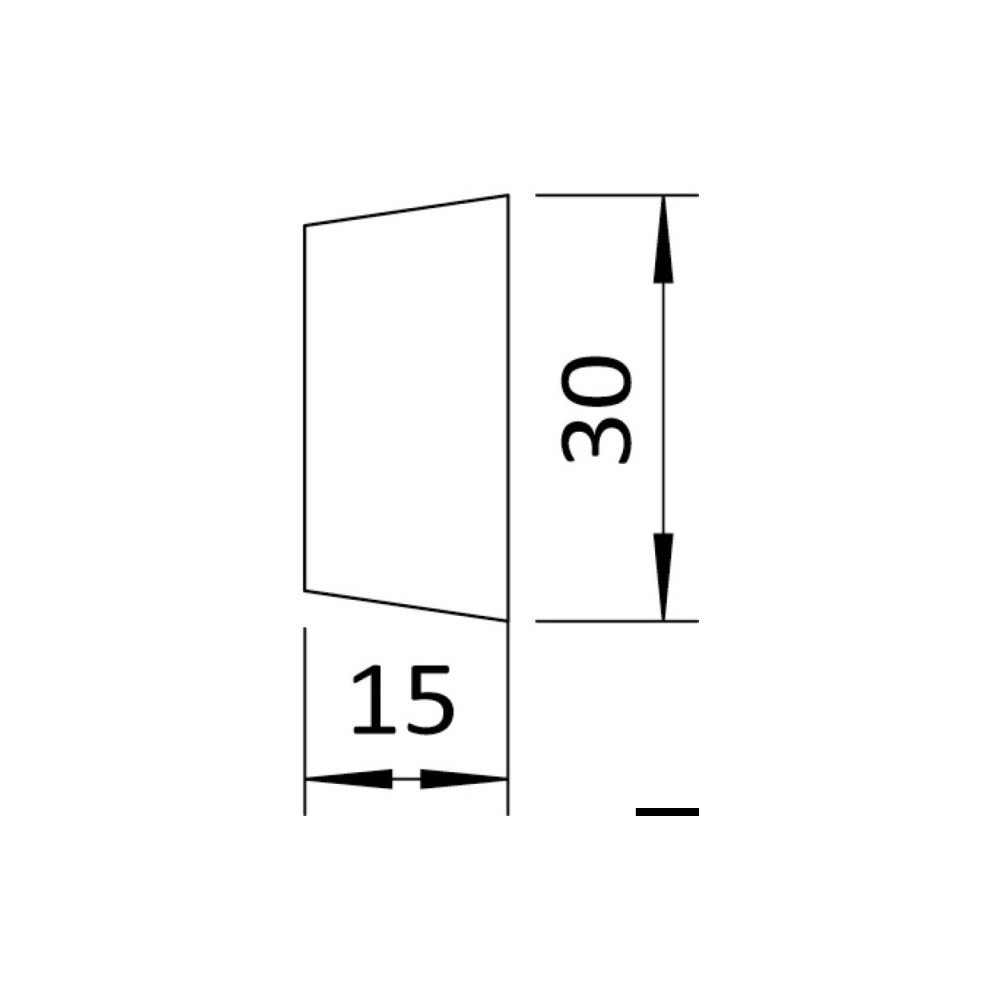 Gâche extérieure pour arrêt de porte 38.155.34/35 – Image 2