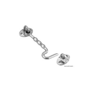 Crochet p. portes type USA AISI316 75 mm Inox AISI 316