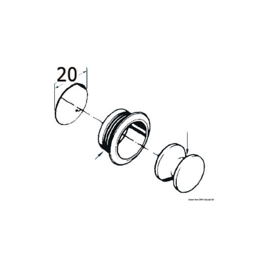 Mini déclic à bouton laiton poli et émaillé 16 mm – Image 2