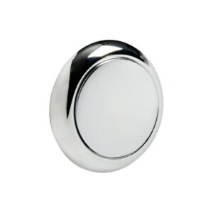 Pommeau + bague Rond ABS chromé