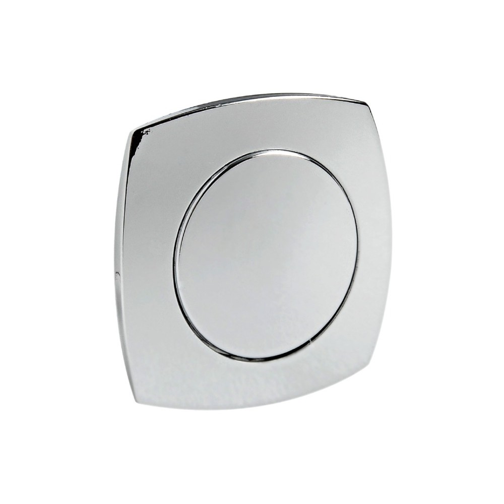 Pommeau + bague Convexe ABS chromé