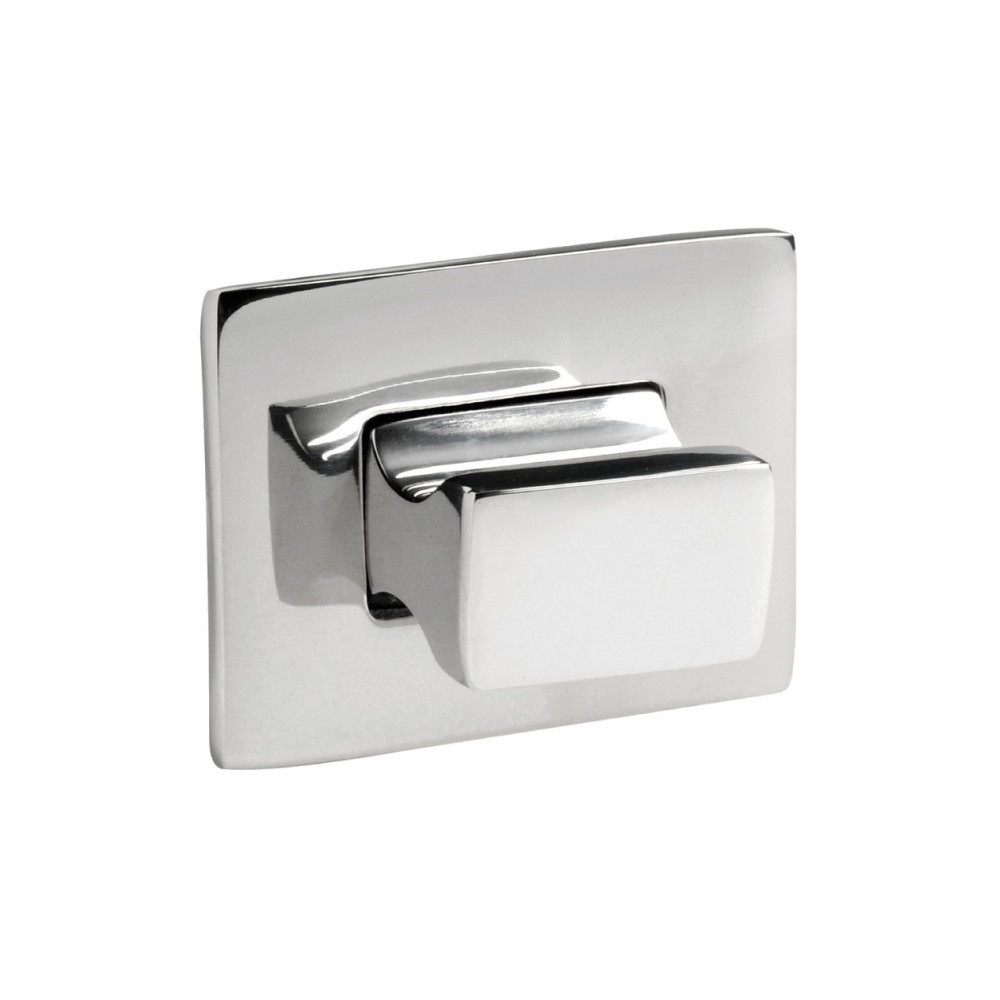Pommeau + bague Rectangulaire AISI316 poli