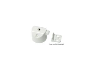 Déclic portes plastique blanc