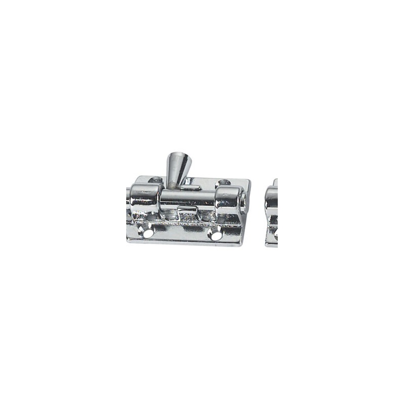 Charnière laiton chromé 60x32 mm