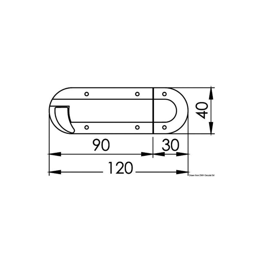 Bloque-porte ressort laiton chromé – Image 2