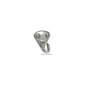 Plaquette avec anneau AISI316 27x30 mm