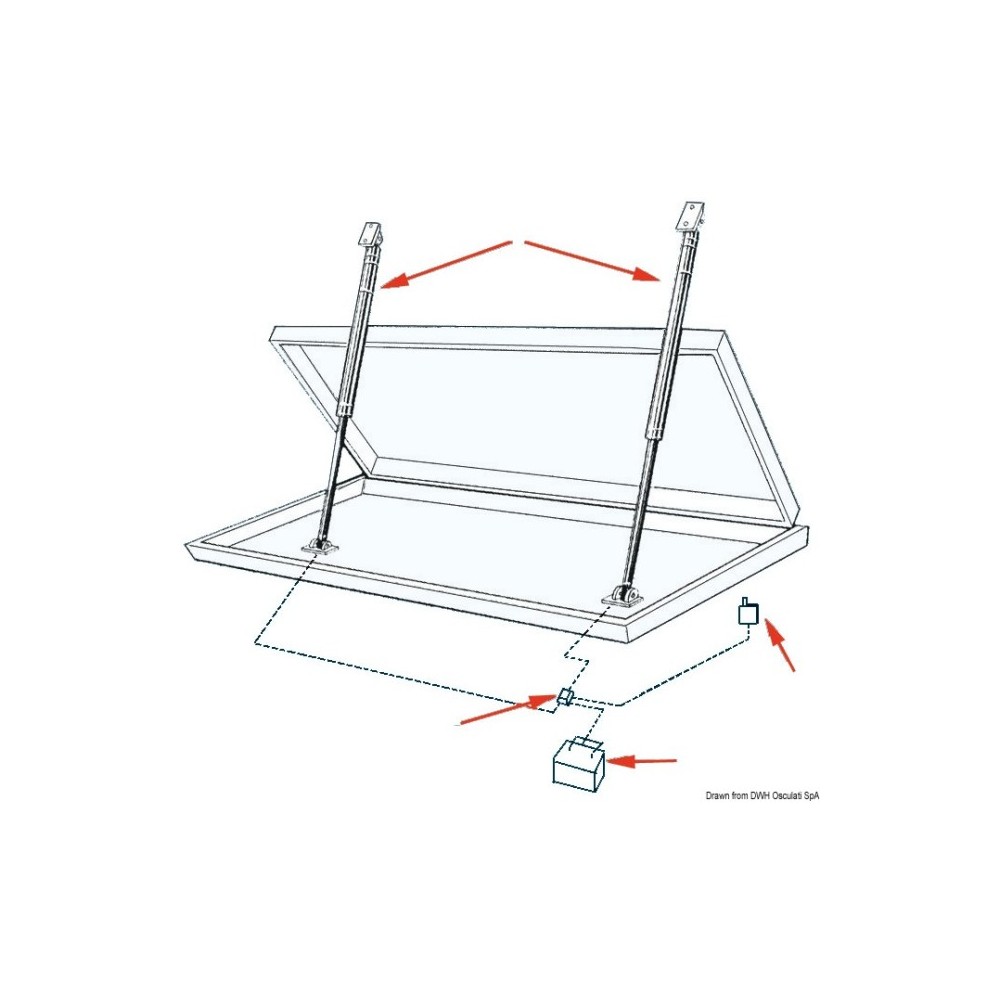 Actionneur double 12 V 600 mm – Image 2