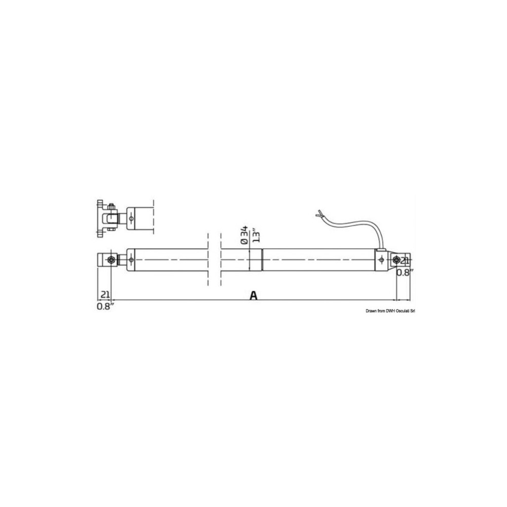 Actionneur Ulysses 12 V 180 mm – Image 2