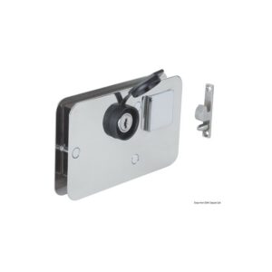 Serrure en laiton chromé 134 x 80 mm