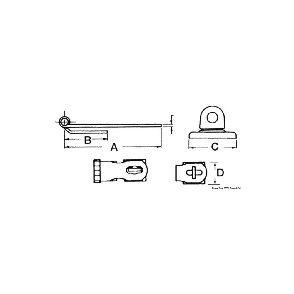 Bloque coquerons inox 64x29 mm – Image 2