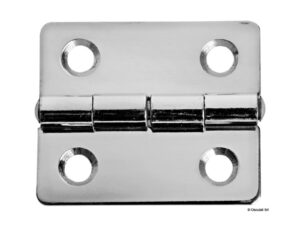Charnière inox poli miroir 101x38 mm