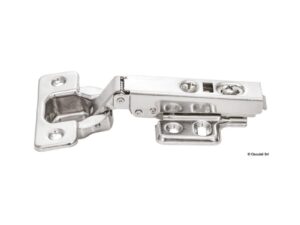 Charnière inox avec amortisseur en ABS