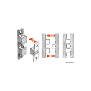 Cliquet porte sphères 49x10 mm Inox