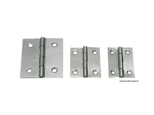 Charnière inox poli 25x30 mm