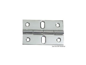 Charnière nœud saillant 80x50 mm Inox