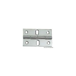 Charnière nœud saillant 80x50 mm Inox